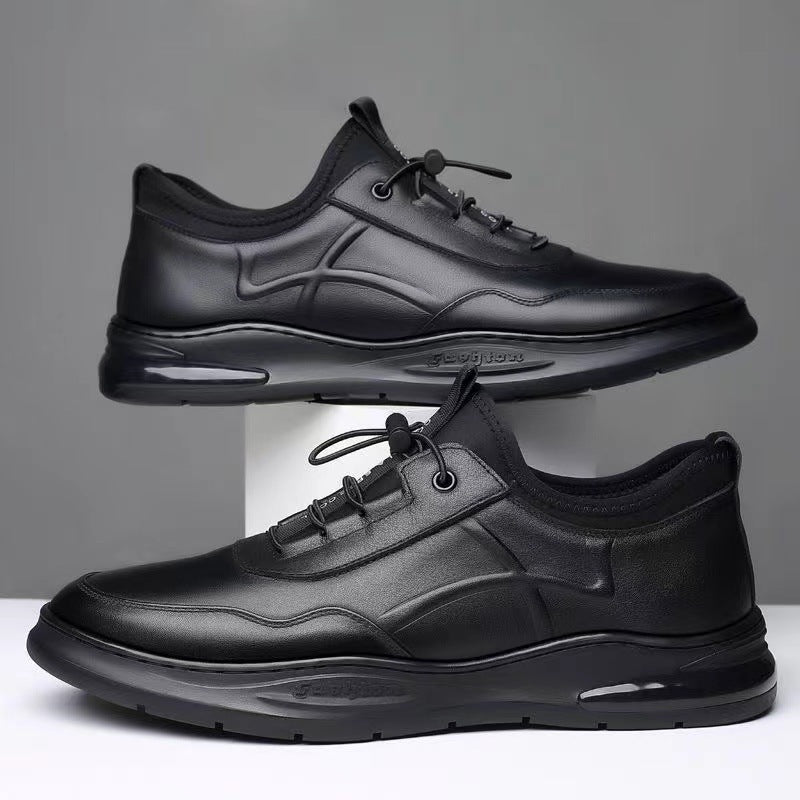 🐂Cuero🐂Zapatillas casuales de cuero para hombre