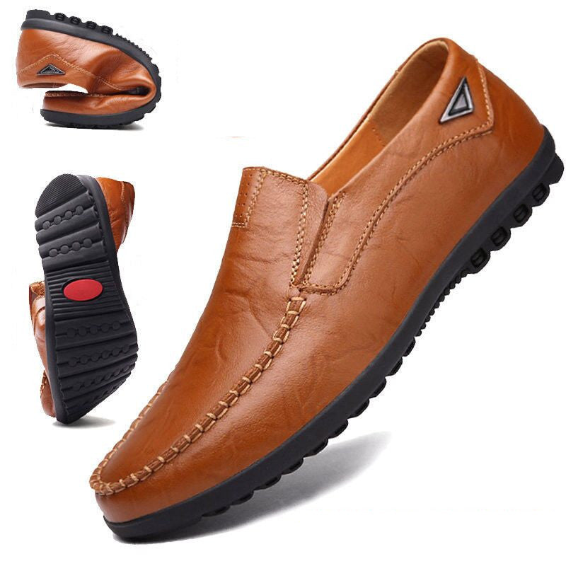 👞2025 Nuevos👞 Zapatos sin cordones de cuero para hombre