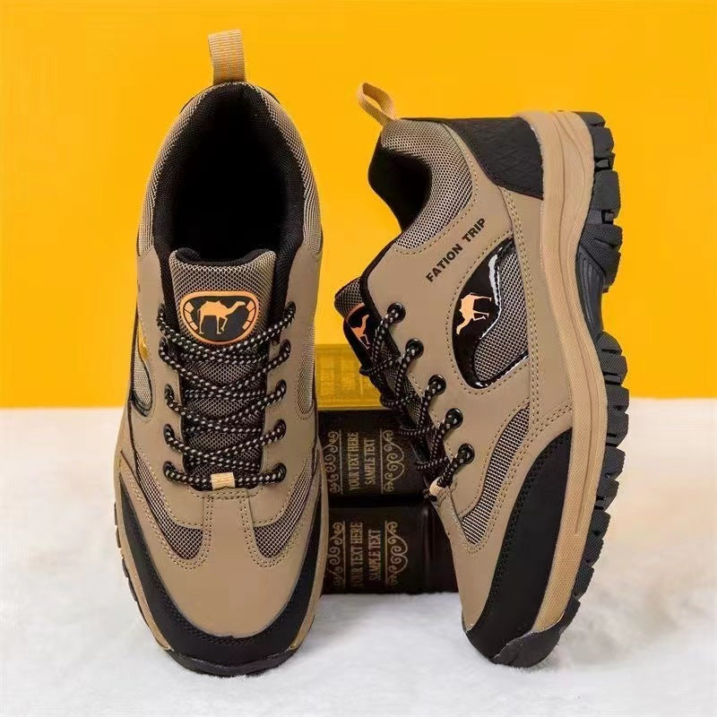 👣Cuero suave👣Zapatillas de trail de piel suave para hombre