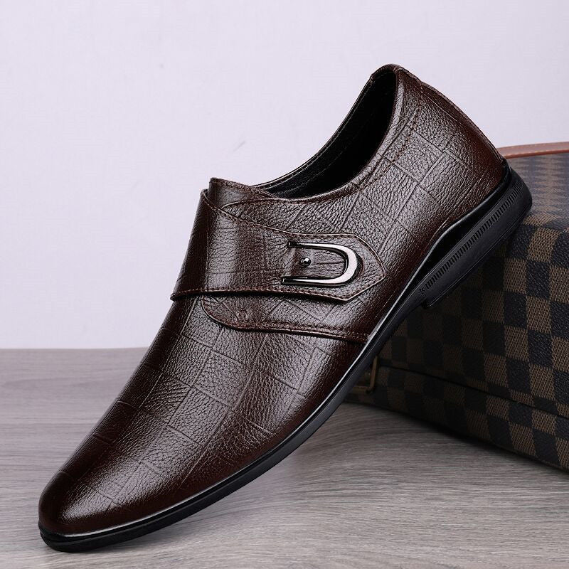 🐂Cuero🐂Zapatos de cuero para hombre estilo británico