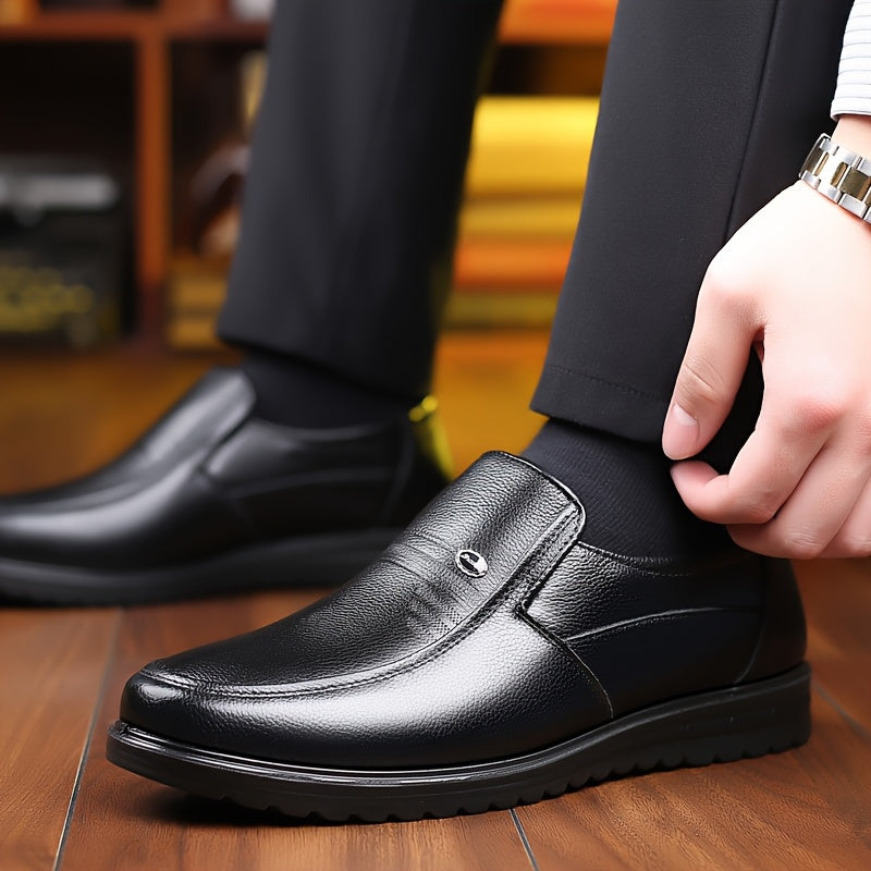 🐂Cuero🐂Mocasines casuales sin cordones para hombre