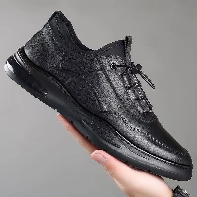 🐂Cuero🐂Zapatillas casuales de cuero para hombre