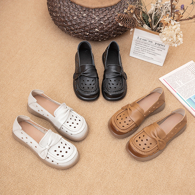 【zapatos ortopédicos】Zapatos de mujer de piel de vacuno transpirables