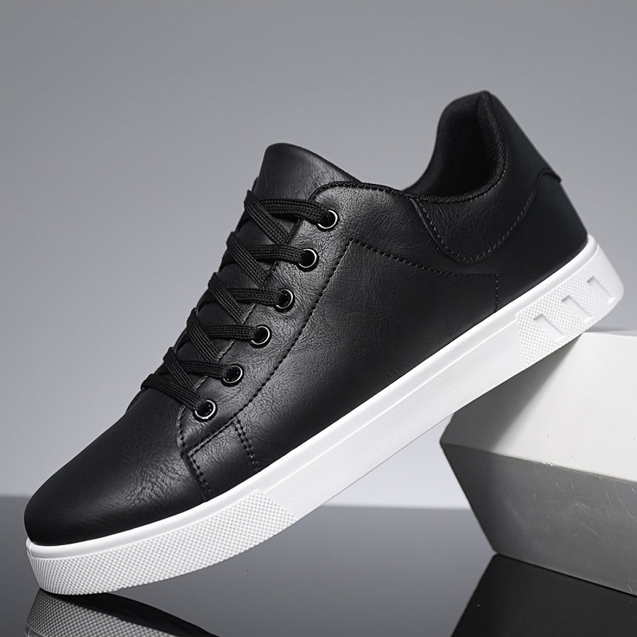 🐂Cuero🐂Zapatillas casuales con cordones de cuero genuino para hombre