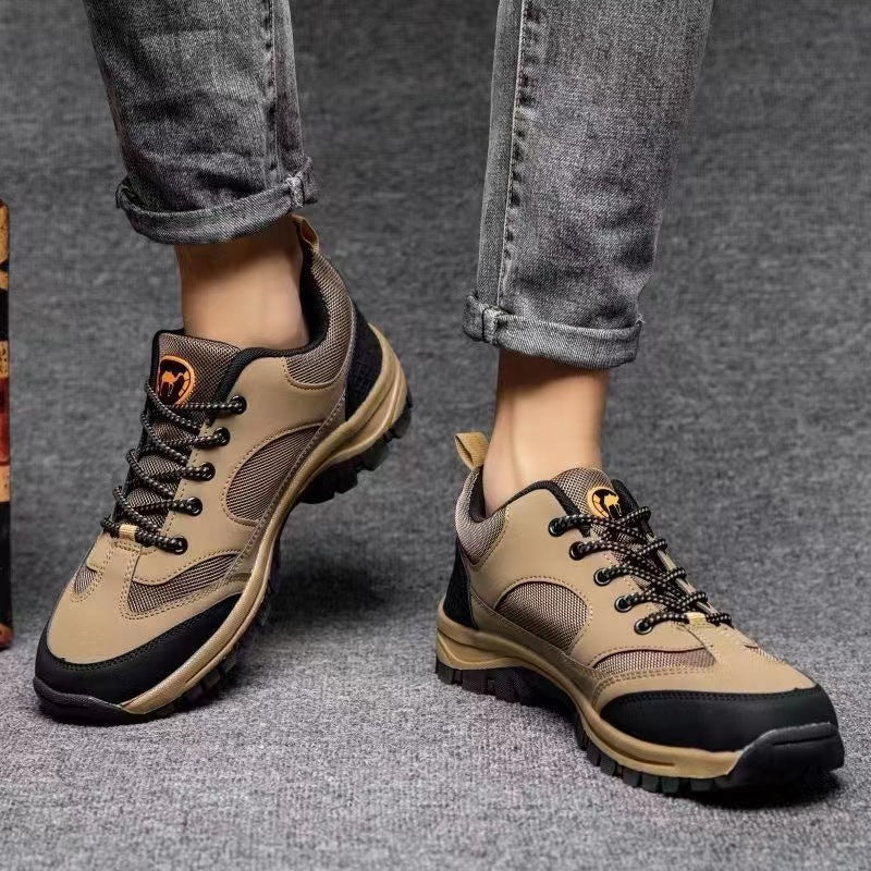 👣Cuero suave👣Zapatillas de trail de piel suave para hombre