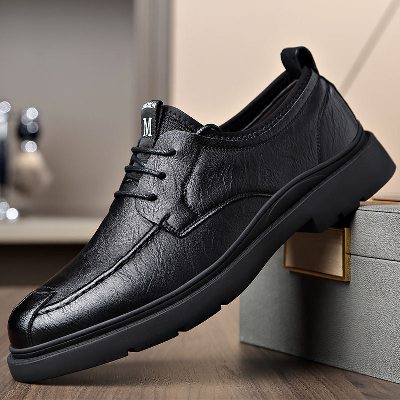 🐂Cuero🐂Zapatos casuales británicos transpirables Martin