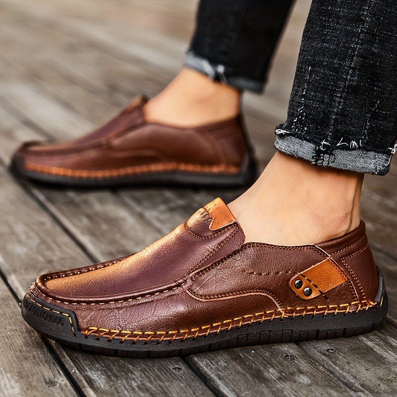 🐂Doble cuero🐂 Zapatos casuales de cuero para hombre