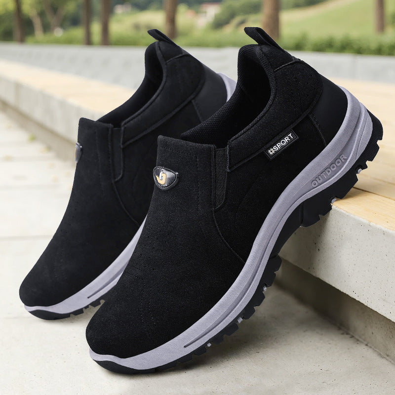 👞Gamuza👞 Zapatos para caminar de suela blanda para hombre