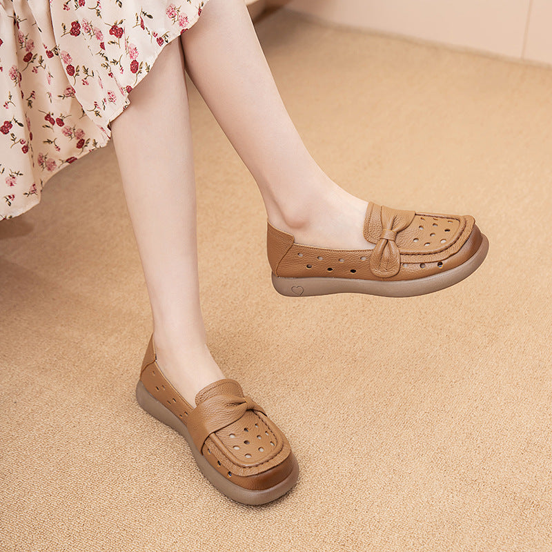 【zapatos ortopédicos】Zapatos de mujer de piel de vacuno transpirables