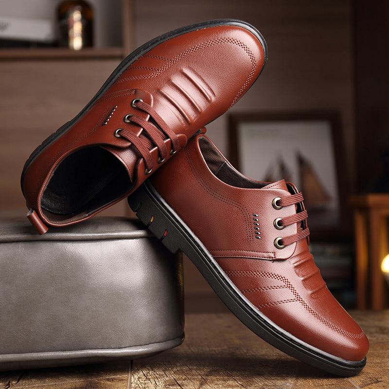 🐂Cuero🐂Zapatos de cuero para hombre estilo británico