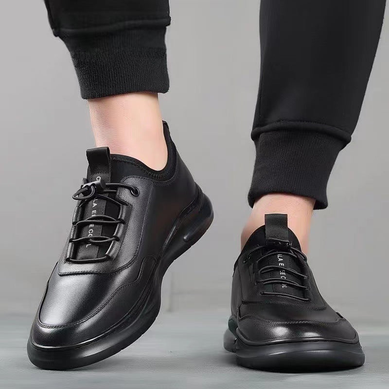 🐂Cuero🐂Zapatillas casuales de cuero para hombre