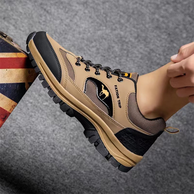 👣Cuero suave👣Zapatillas de trail de piel suave para hombre