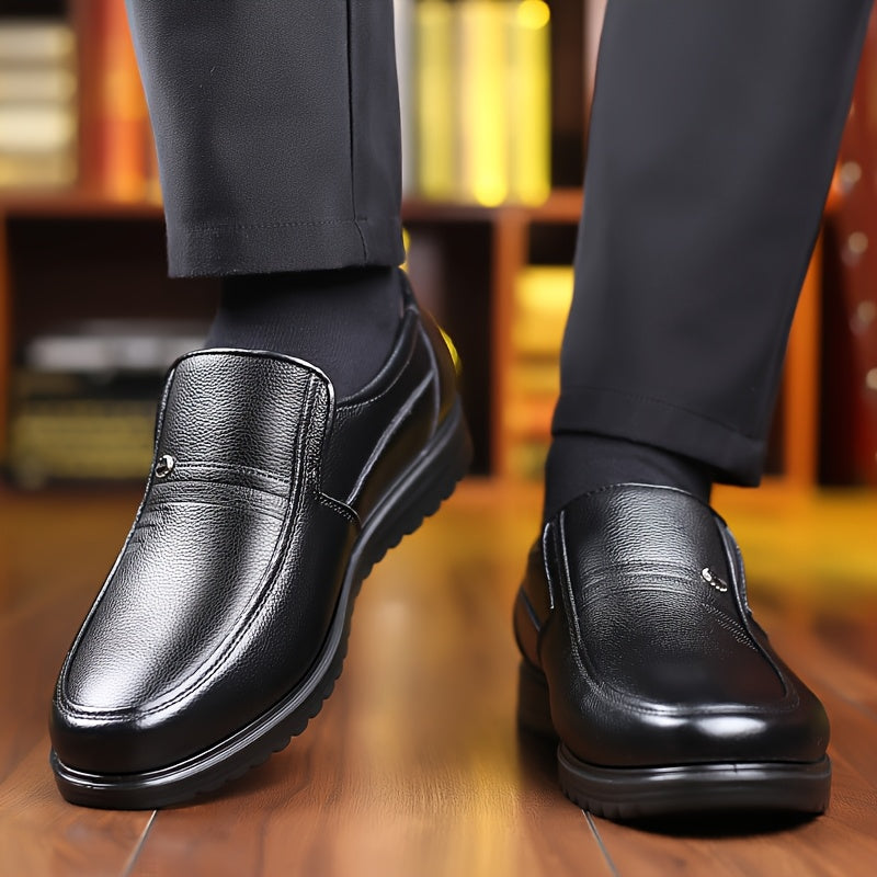 🐂Cuero🐂Mocasines casuales sin cordones para hombre