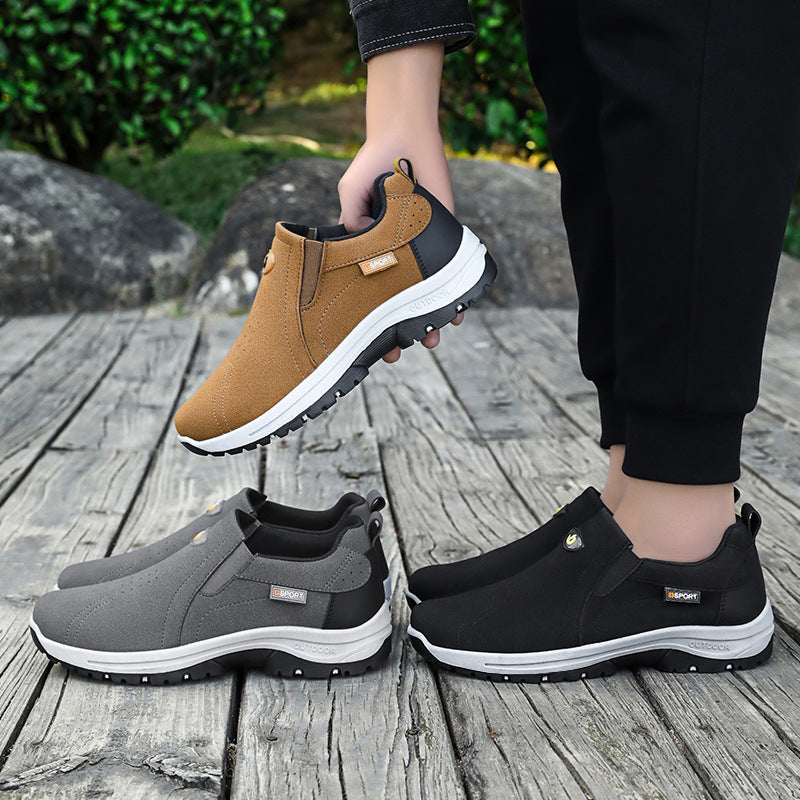 👞Gamuza👞 Zapatos para caminar de suela blanda para hombre