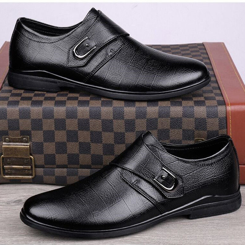 🐂Cuero🐂Zapatos de cuero para hombre estilo británico