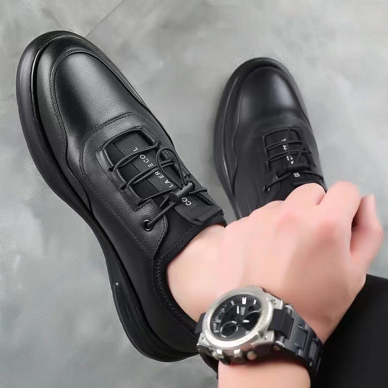 🐂Cuero🐂Zapatillas casuales de cuero para hombre
