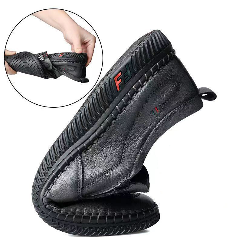 【Venta caliente】Zapatos Derby de cuero para hombre con etiqueta plateada