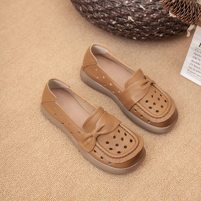 【zapatos ortopédicos】Zapatos de mujer de piel de vacuno transpirables