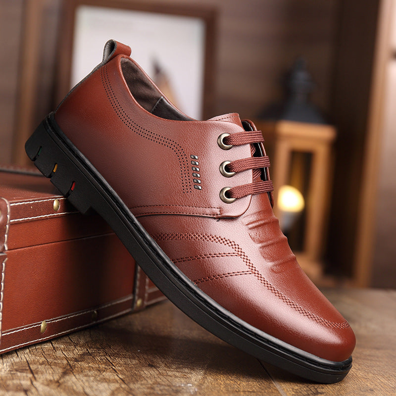 🐂Cuero🐂Zapatos de cuero para hombre estilo británico