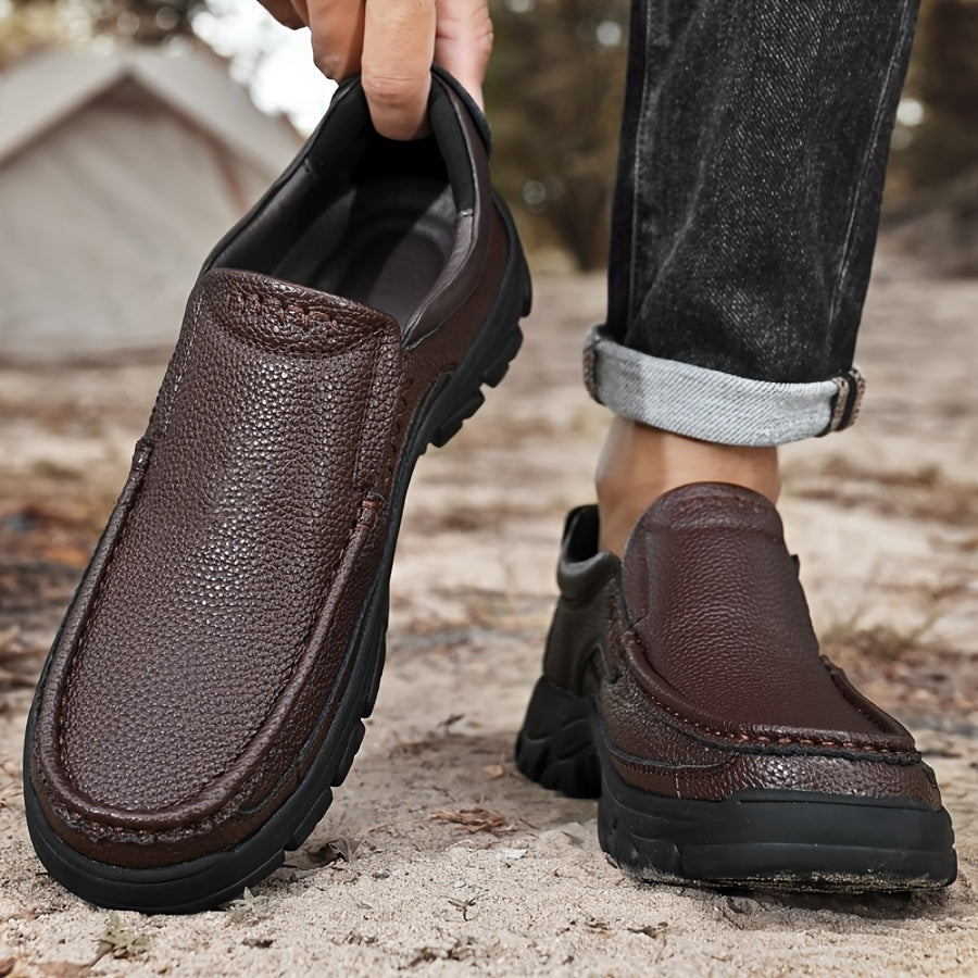 👞Absorción de impactos👞 Zapatos casuales de negocios de cuero genuino