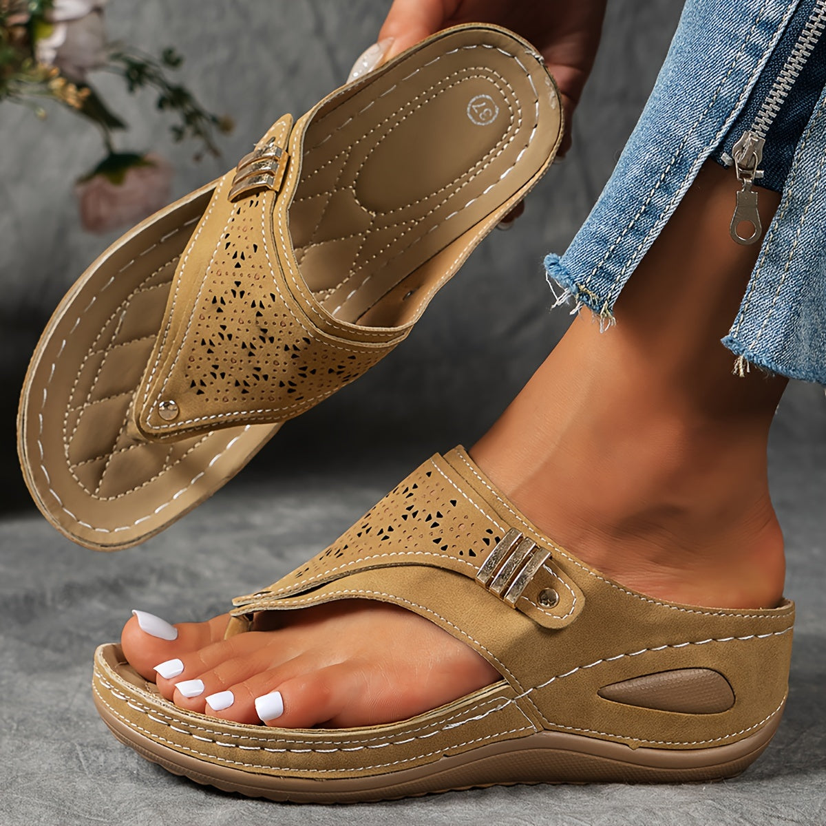 【Corrección plantar】Sandalias bohemias con punta abierta para mujer
