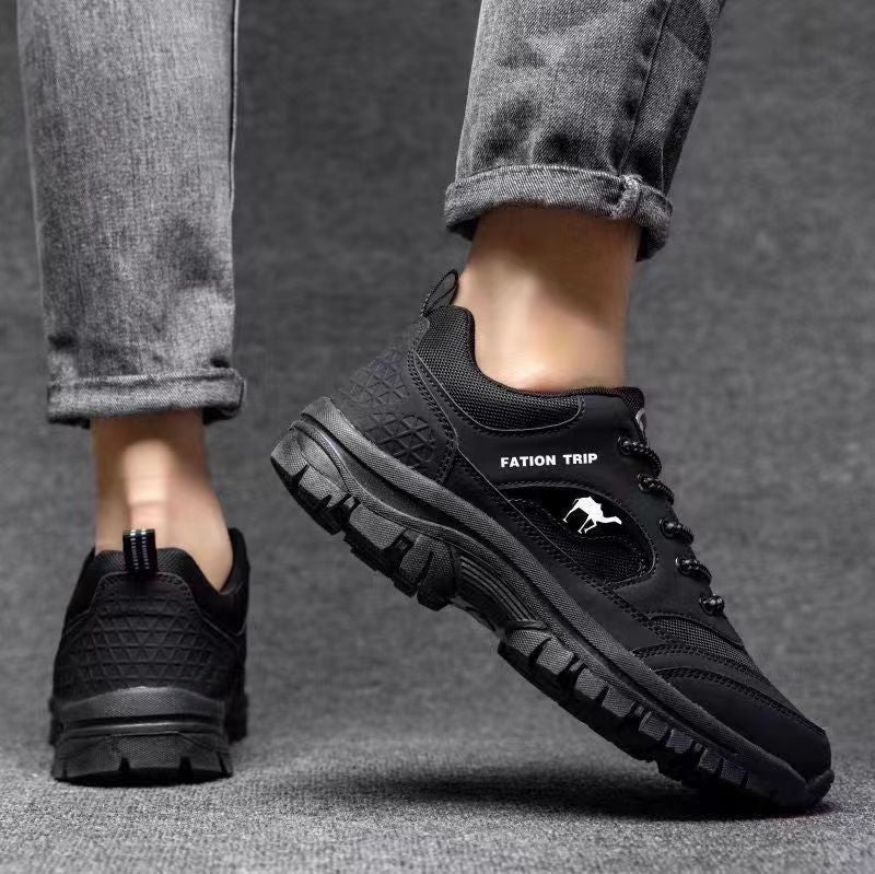 👣Cuero suave👣Zapatillas de trail de piel suave para hombre