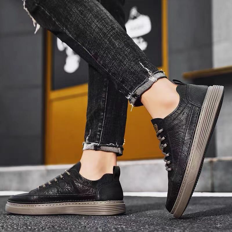 🐂Cuero puro🐂Zapatos casuales de cuero para hombre
