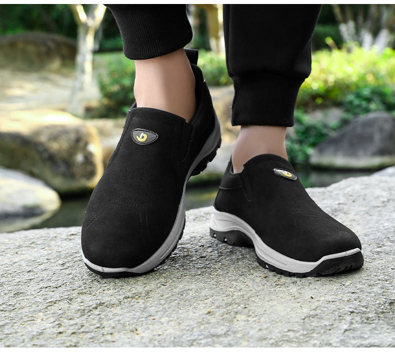 👞Gamuza👞 Zapatos para caminar de suela blanda para hombre