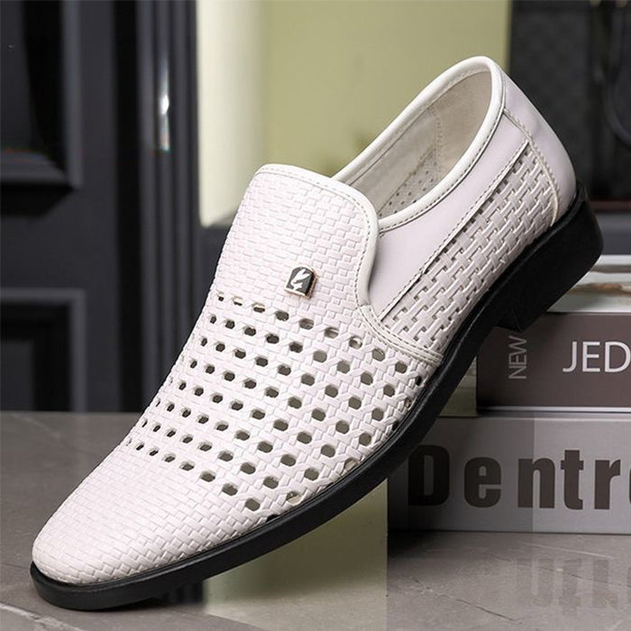 🚚 Envío gratis🚚Zapatos de piel para hombre huecos y transpirables