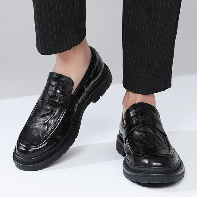 🐂100% cuero genuino🐂 Mocasines de piel originales para hombre