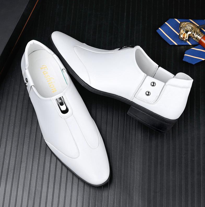 🐂Cuero🐂Zapatos sin cordones informales de negocios para hombre