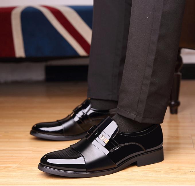 🐂Edición limitada🐂Zapatos de cuero brillante para hombre