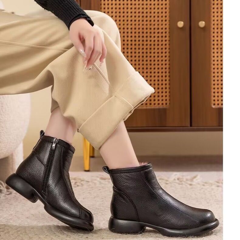 Botas de nieve de piel súper gruesa