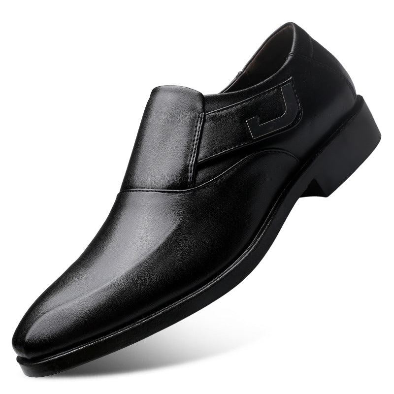 🐂Cuero🐂Zapatos de cuero estilo británico con velcro