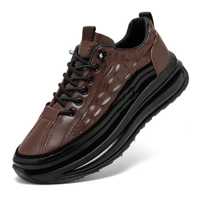 Zapatos de cuero para hombre estilo cocodrilo para negocios