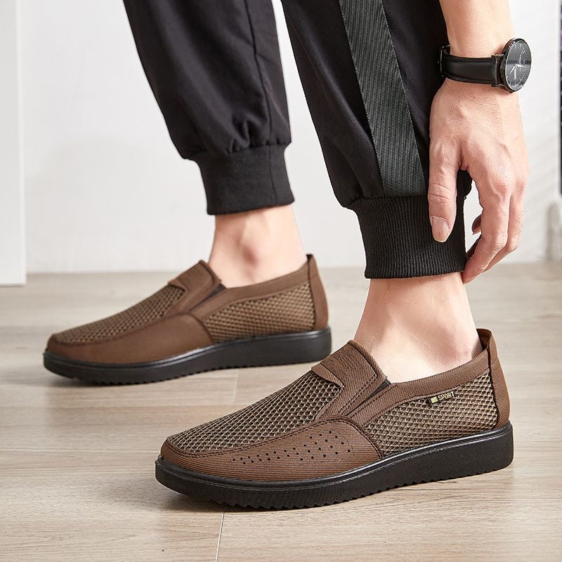 ✨Malla transpirable✨Zapatos sin cordones de malla transpirable para hombre
