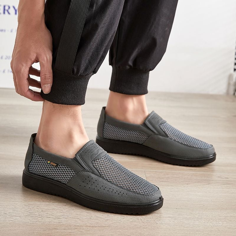 ✨Malla transpirable✨Zapatos sin cordones de malla transpirable para hombre