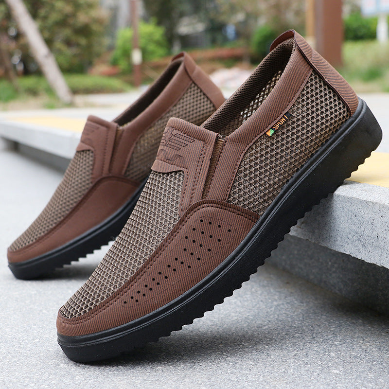✨Malla transpirable✨Zapatos sin cordones de malla transpirable para hombre
