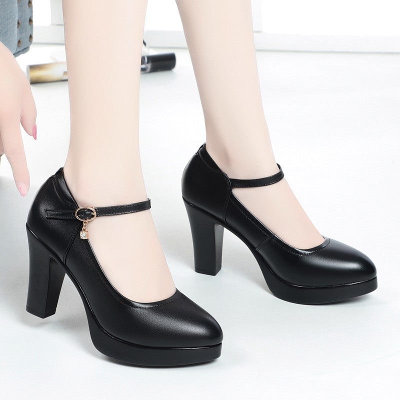 (7cm y 5cm) tacones altos femeninos