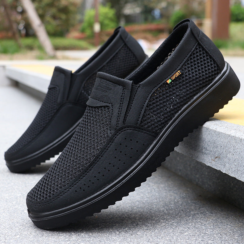 ✨Malla transpirable✨Zapatos sin cordones de malla transpirable para hombre