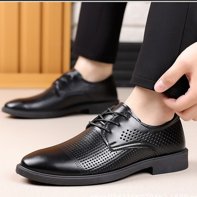 🐂Cuero🐂Zapatos de cuero transpirable con agujeros