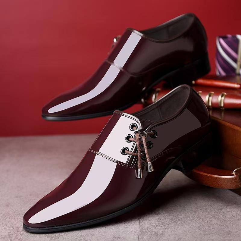 🐂Cuero🐂Zapatos de cuero con tiras laterales