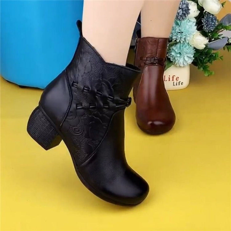 (patrón) botas de cuero para mujeres