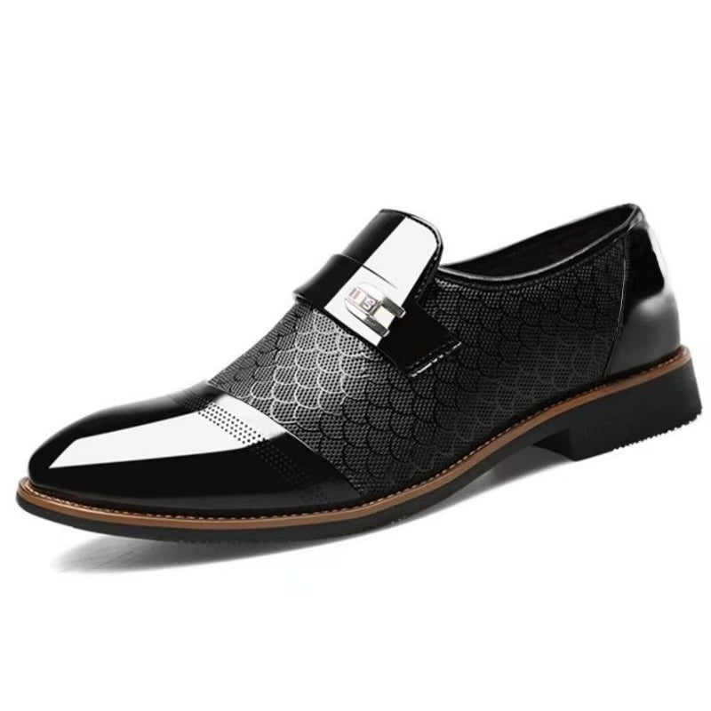 Zapatos de cuero para hombre de estilo vintage para negocios