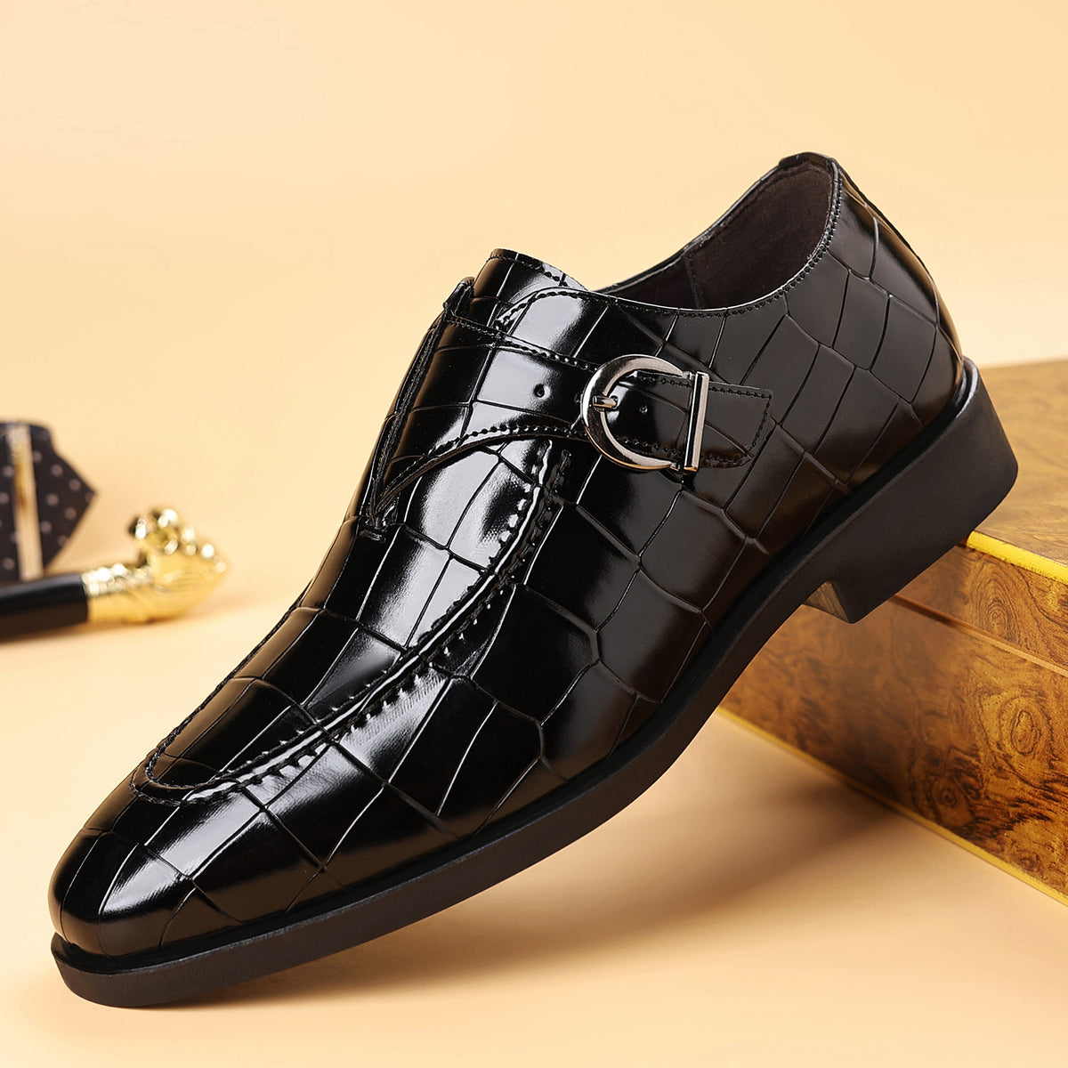Zapatos de vestir para hombre con relieve