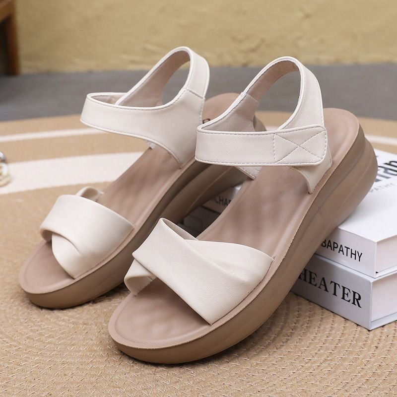 Sandalias de cuña con plataforma para mujer