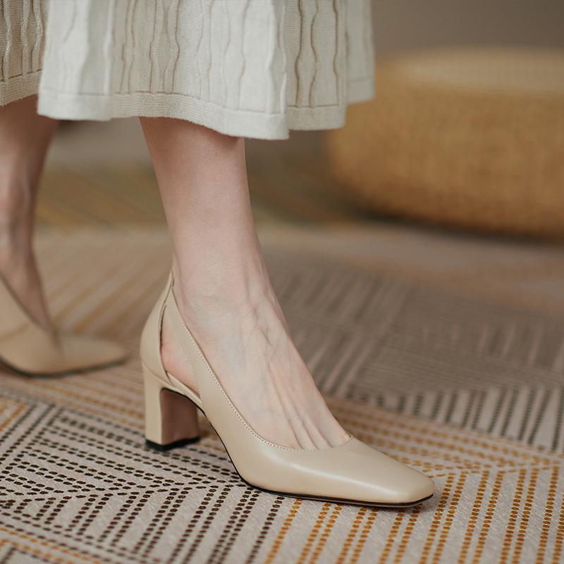 Tacones altos vintage para mujer