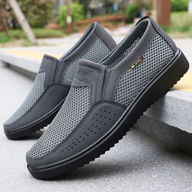 ✨Malla transpirable✨Zapatos sin cordones de malla transpirable para hombre