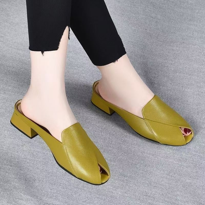 Sandalias de pala peep-toe elegantes para mujer