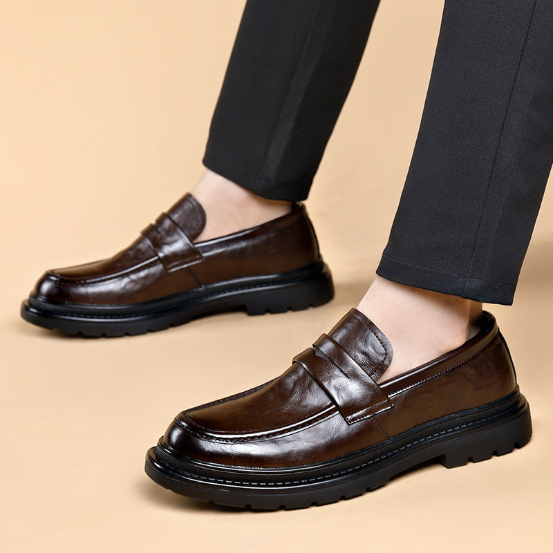 🐂100% cuero genuino🐂 Mocasines de piel originales para hombre